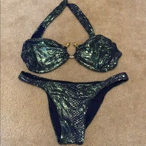 Snakeskin bikini